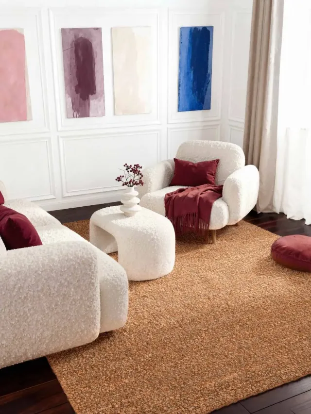 Ted Baker Notting Hill Soft Polyester Vloerkleed Terra - 120x170 CM Beige
