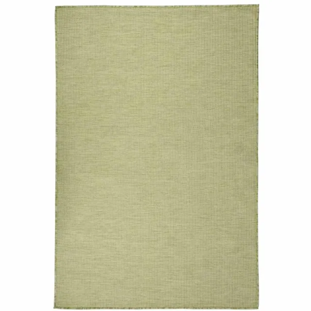 vidaXL Buitenkleed platgeweven 120x170 cm groen