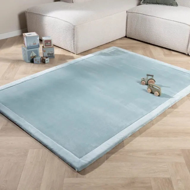 Little Olly Wasbare speelmat - Jip Blauw - 50x80cm