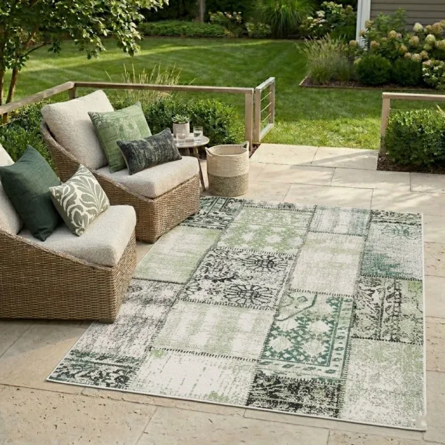 Floordirekt Buitenkleed - Tuintapijt - Vloerkleed - Cotton - Groen