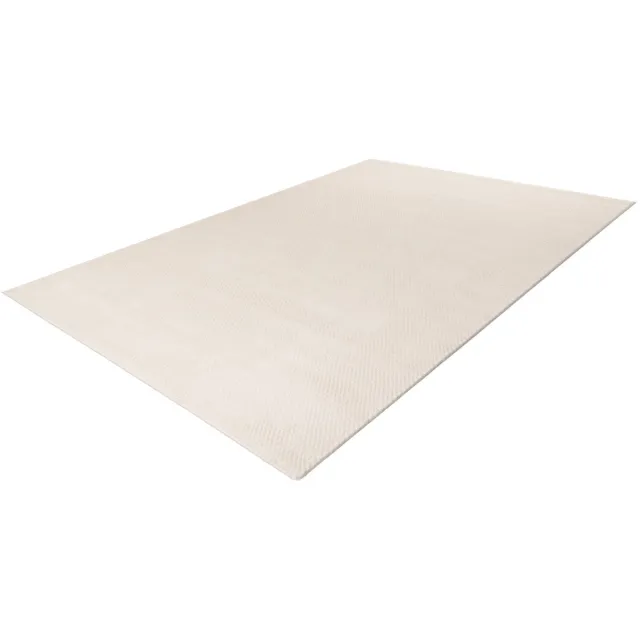 Pierre Cardin Vloerkleed - Modern Tapijt - 3D Effect - Creme Wit - Luxe en Duurzaam - Elegant Design