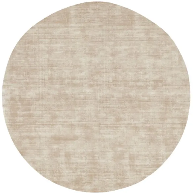 Must Living La Belle vloerkleed rond viscose beige - Ø150 cm
