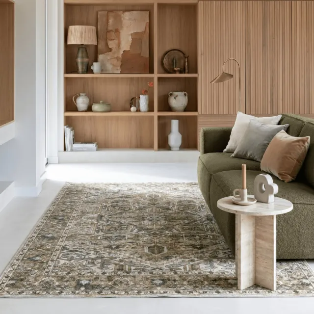 Interieur 05 Vintage vloerkleed Evora Groen - 200 x 290 cm - (L)