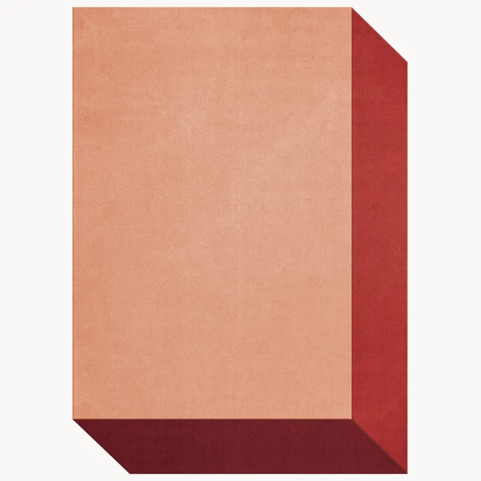 Layered Teklan Box Corals - 180 X 270 cm Roze; Rood