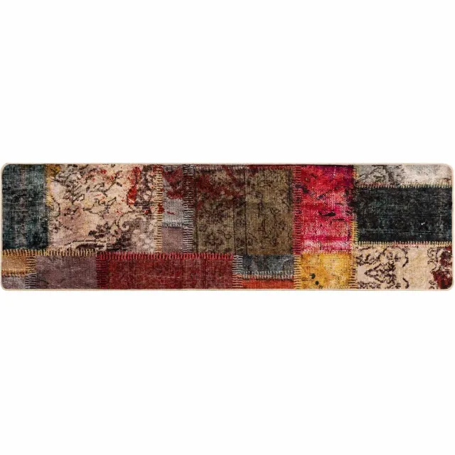 vidaXL Tapijt - Runner - MARSA - Meerkleurig - 50 - x - 200 - cm - Polyester - en - PVC
