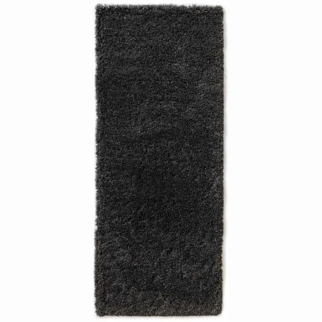 Tapeso Hoogpolige loper - Cozy Shaggy donkergrijs 80x200