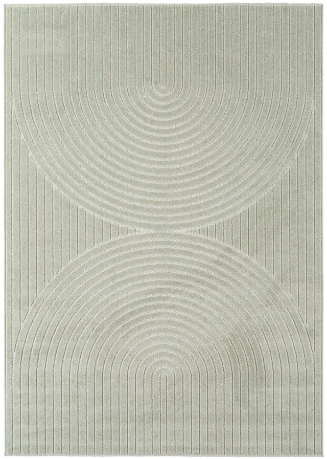 Dutch XXL Japandi Vloerkleed | Tapijt | Nova | Bogen | Groen | 200x290 cm