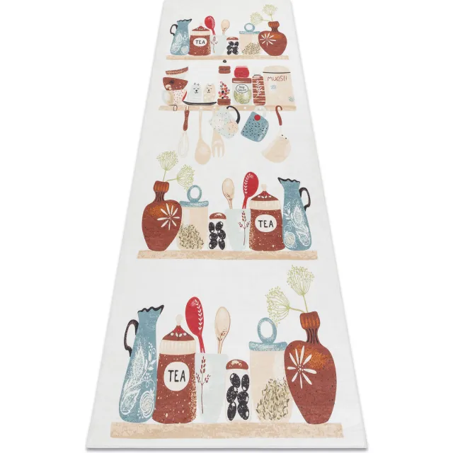RUGSX Kleden Rugsx ANDRE 1299 tapijt wasbaar Borden, keuken, antislip Beige