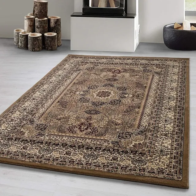 flycarpets Klassiek Vloerkleed Marrakesh - Beige - Oosters motief - Perzisch Tapijt - Laagpolig Retro Kleed Woonkamer
