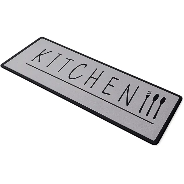 CUILINA Keukenloper - Keukenmatten - Antislip Keukentapijt - Tapijtloper - vloerkleed 200x80cm -Grijs