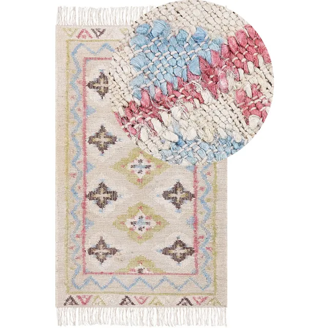 Beliani TERKOS - Jute vloerkleed - Multicolor - Jute meerkleurig, foto 2