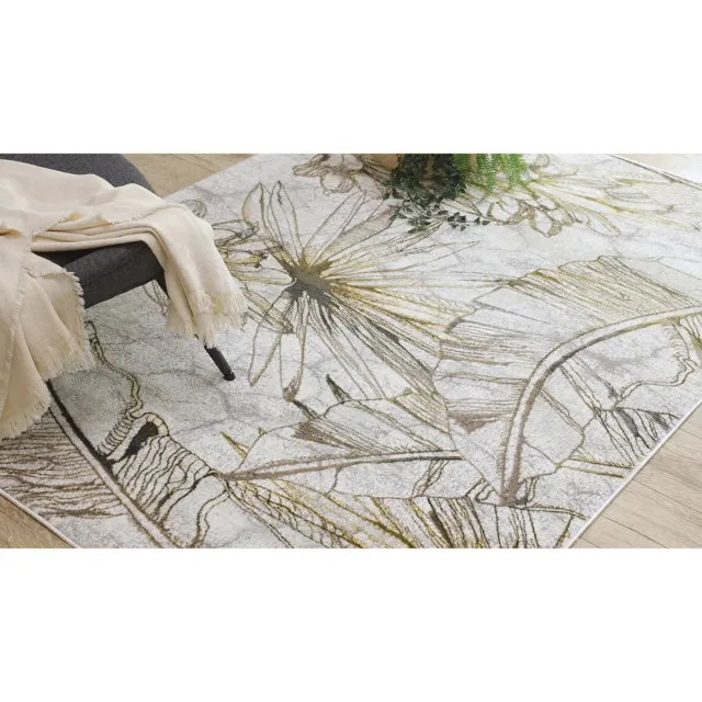 RUGSX Kleden Rugsx BLISS Z218AZ237 tapijt crème / goud - 160x220 cm Beige