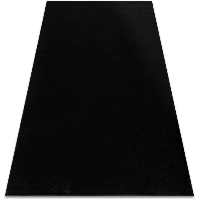RUGSX Kleden Rugsx Tapijt SOFTY uniform, enkele kleur zwart 200x290 cm