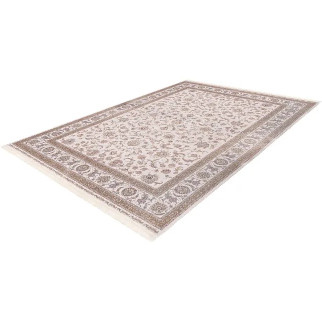 Batucci Vloerkleed - Perzisch Tapijt - Kashmir Stijl - Creme - Handgemaakt - Hoge Dichtheid - Luxe uitstraling Wit
