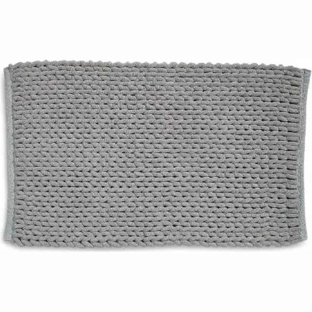 Kela Badkamer Vloerkleed, Badmat, 100 x 60 cm, Grijs, Gerecycled Polyester, Katoen - Kela | Masha