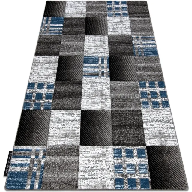 RUGSX Kleden Rugsx Tapijt ALTER Siena Vierhoeken , geruite blauw 140x190 cm