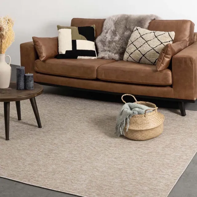 Tapeso Laagpolige loper - Lush beige 80x200