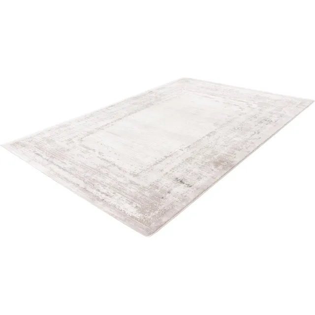 Pierre Cardin Lalee vloerkleed modern trendy hotelsjiek laagpolig karpet vervaagd 120x170 cm zilver
