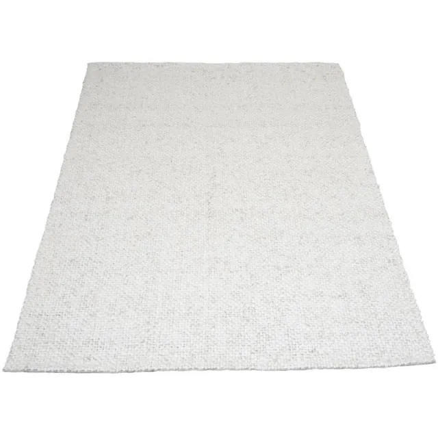 Veer Carpets Vloerkleed Adige Beige - Handgeknoopt Wollen Design Vloerkleed in Scandinavische / Japandi Stijl Creme