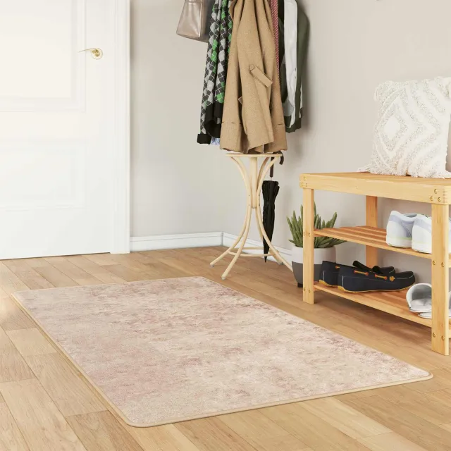 vidaXL Vloerkleedloper MARSA Beige 100 x 200 cm Polyester en PVC, foto 2