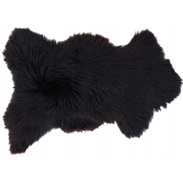 SKÓREX Natuurlijke Zwarte Berg Schaapvacht - 140cm Natural Black/Brown
