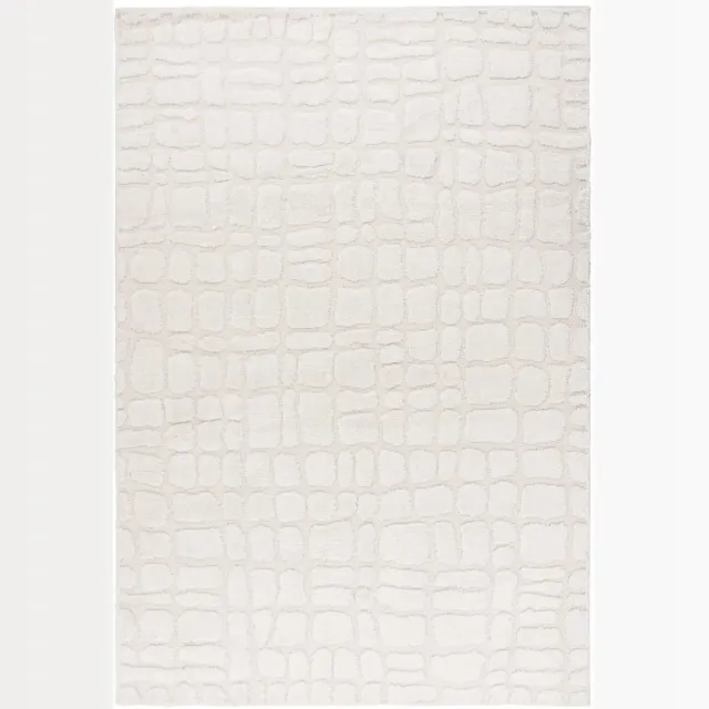 Dutch XXL Hoogpolig Vloerkleed | Tapijt | Lotus | Stenen | Crème