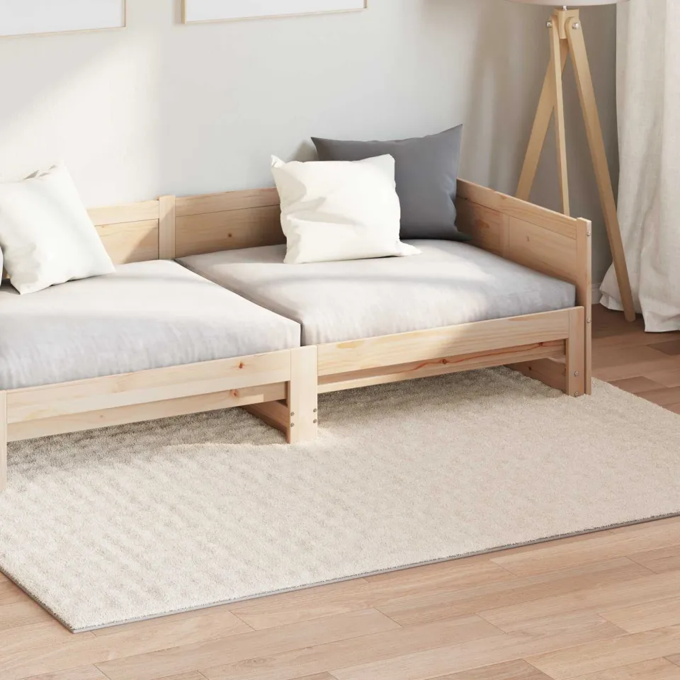 vidaXL Binnen kleed SIROLO Beige 120 x 170 cm Polyester Medium Pile, foto 3
