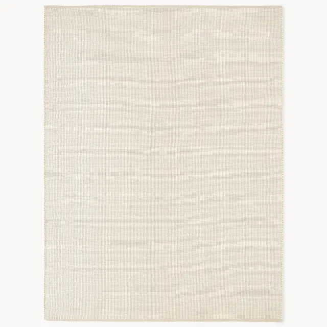 Westwing Collection Handgeweven wollen vloerkleed Amaro Beige