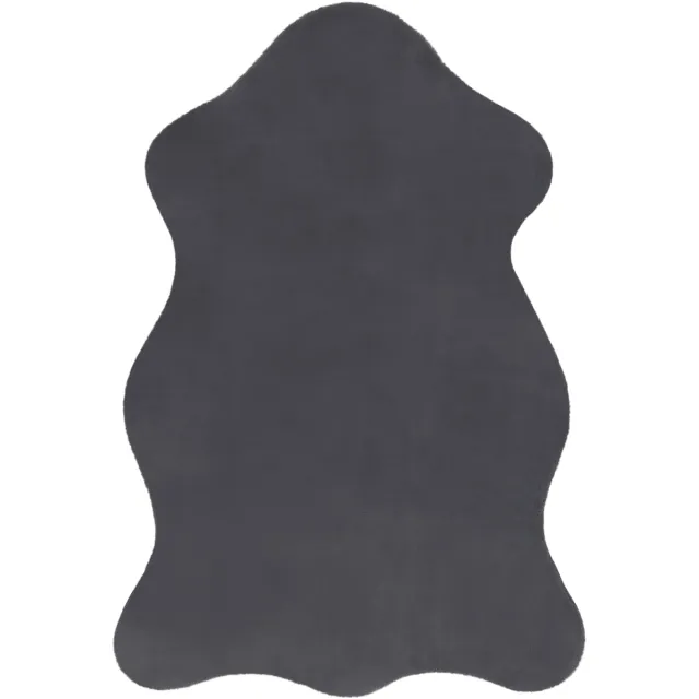 RUGSX Kleden Rugsx Tapijt NEW DOLLY leer G4337-2 grijskleuring anthra 60x90 cm