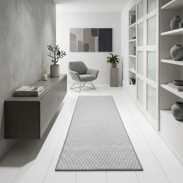 Floordirekt Tapijtloper - Vloerkleed - Tralee- Keukenloper - Grijs - 80 x 150 cm
