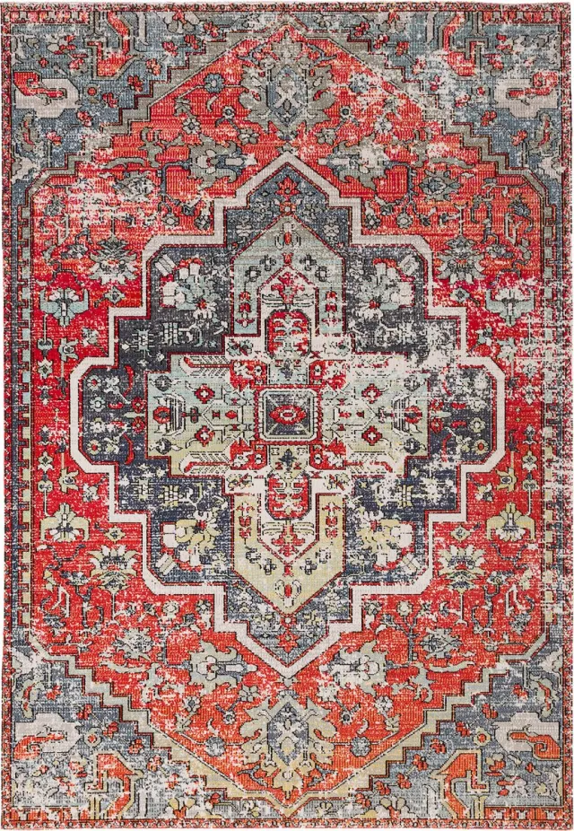 Pergamon Vloerkleed Designer Vintage Zoë Oosters Klassiek rood