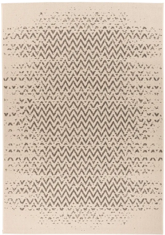Padiro buitenkleed - crème / offwhite - modern abstract ontwerp - voor binnen en buiten - voor vloerverwarming - van polypropyleen beige