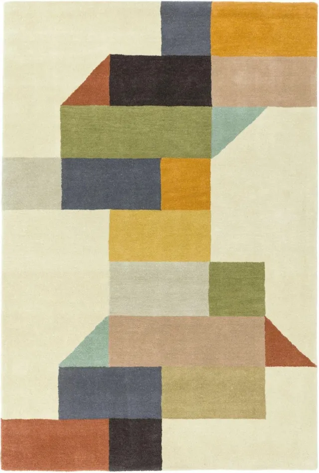 Eazy Living Easy Living - Reef-modern-multi Vloerkleed - 160x230 - Rechthoek - Laagpolig Tapijt - Modern - Meerkleurig