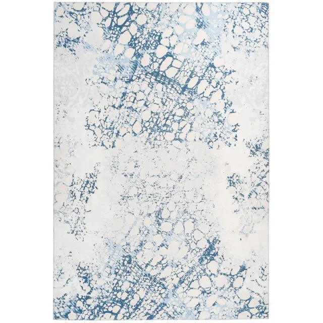 Dutch XXL Laagpolig Vloerkleed | Tapijt | Galaxy | Abstract | Crème/Blauw Crème / Blauw
