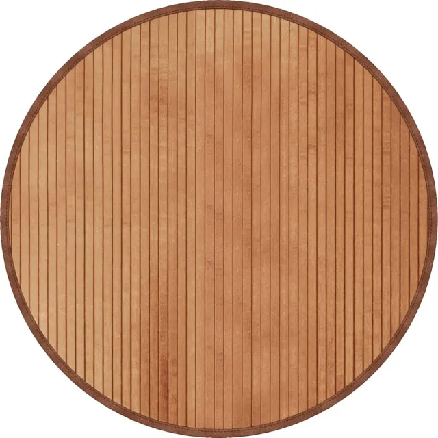vidaXL Vloerkleed - rond - 80 - cm - bamboe - naturel