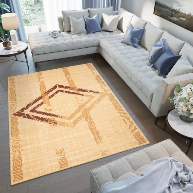 Tapiso Atena Vloerkleed Beige Licht Klassiek Woonkamer Tapijt Creme1