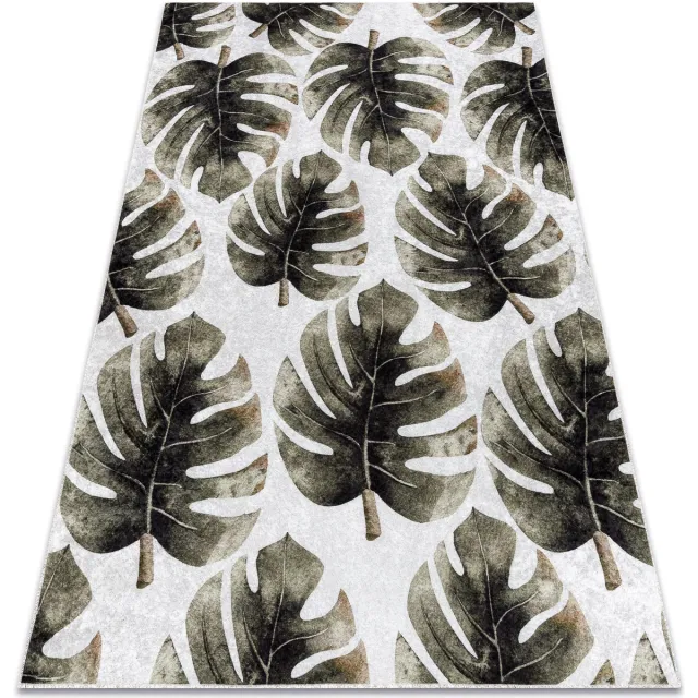 RUGSX Kleden Rugsx MIRO 52102.801 tapijt wasbaar Monstera vertrekt an 160x220 cm Groen