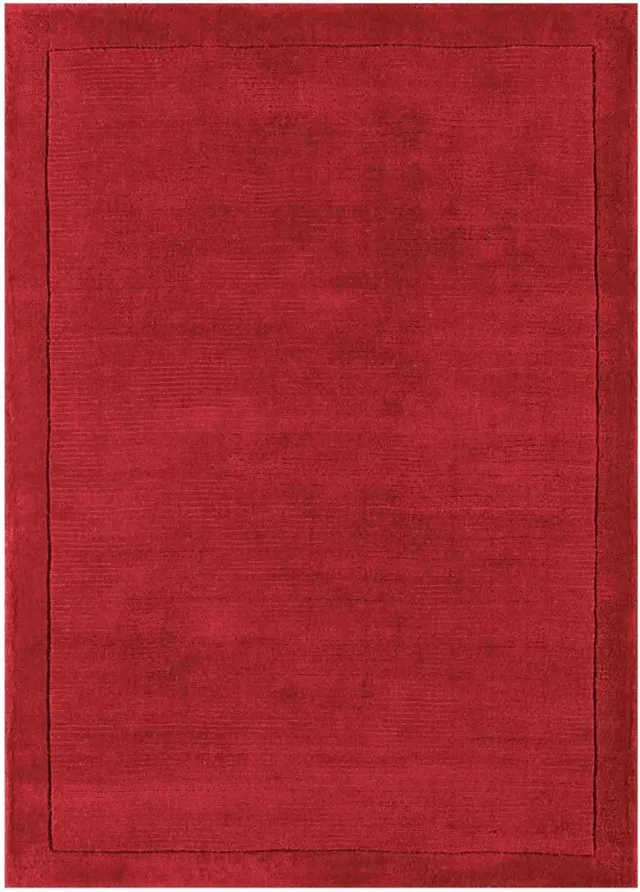 easy living York-Rug-Poppy Vloerkleed - 160x230 - Rechthoek - Laagpolig Tapijt - Klassiek - Rood