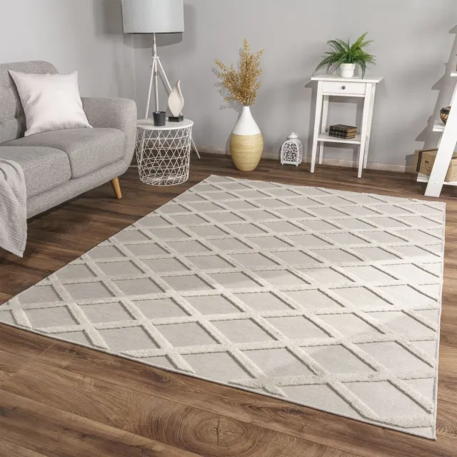 TT Home Woonkamertapijt eetkamer kortpolig Scandinavisch 230 x 340 cm Rechthoek 230 x 340 cm Rechthoek beige