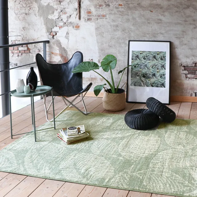 Fraai Vintage vloerkleed - Wonder Leaves | Bohemian look - 140x190cm Groen