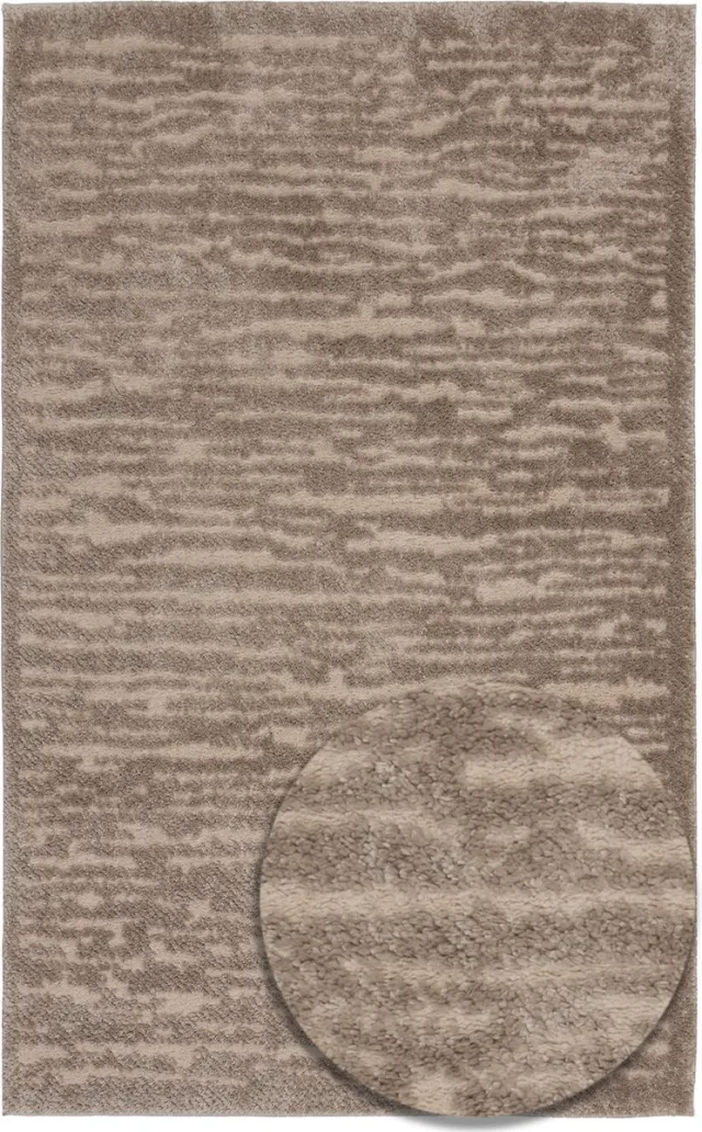 TESSO LIVING Modern Hoogpolig Vloerkleed – 160 x 220 cm – Beige – Premium Woonkamer Tapijt – Japans Boho Scandi Design – Zacht en Warm, Ideaal voor de Slaapkamer