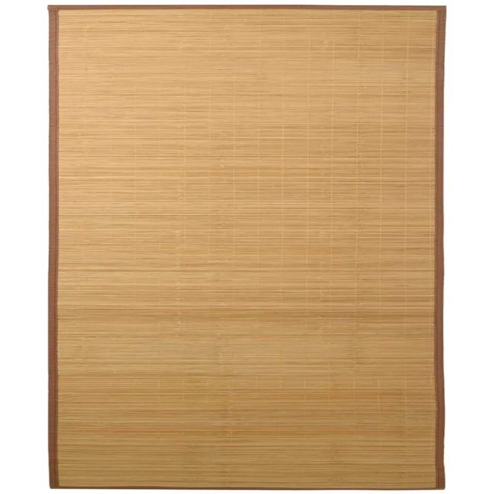 vidaXL Tapijt 160x230 cm bamboe bruin