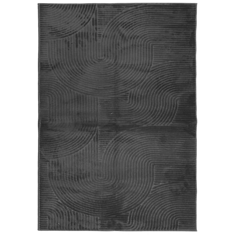 vidaXL Vloerkleed IZA laagpolig Scandinavisch 120x170 cm antraciet, foto 3
