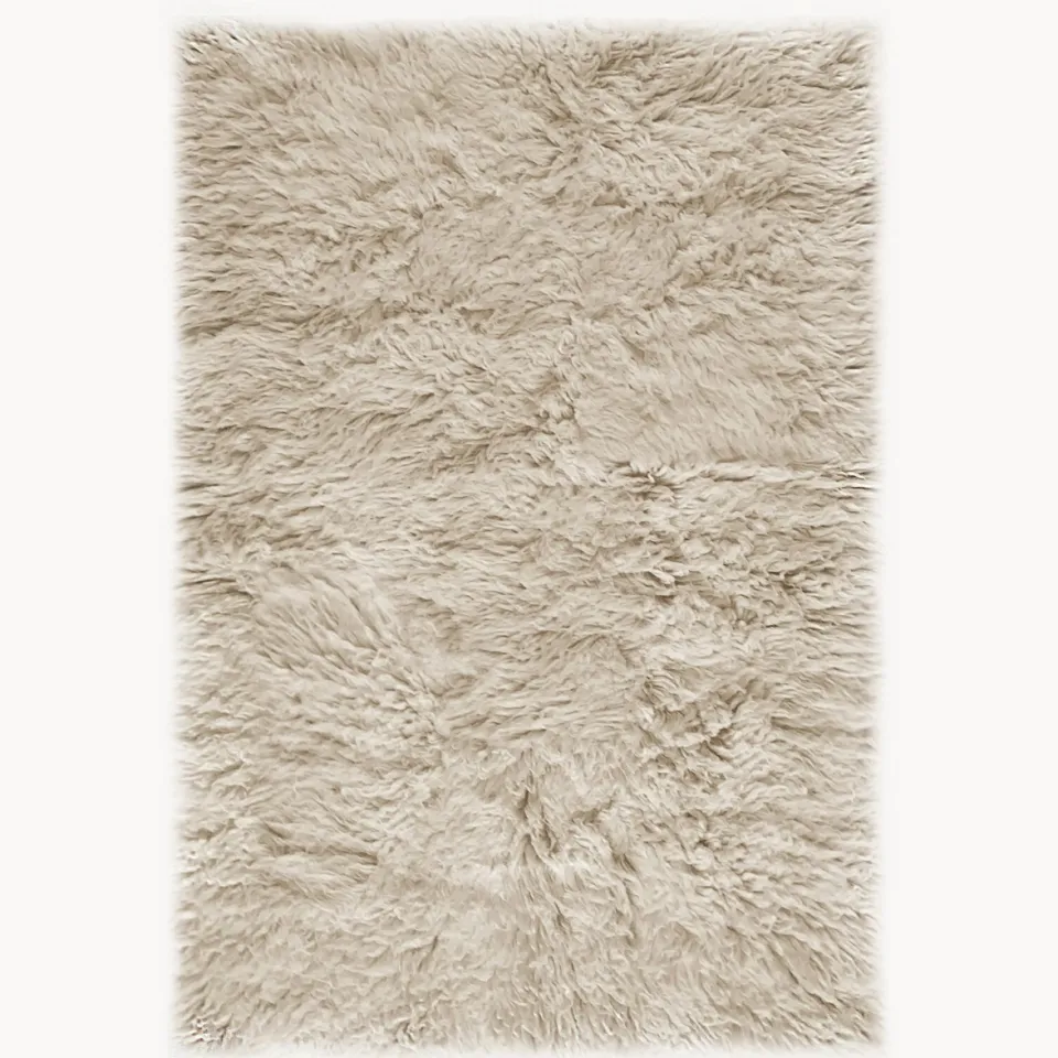 Layered Shaggy Oatmeal - 180 X 270 cm Beige; Ivoor