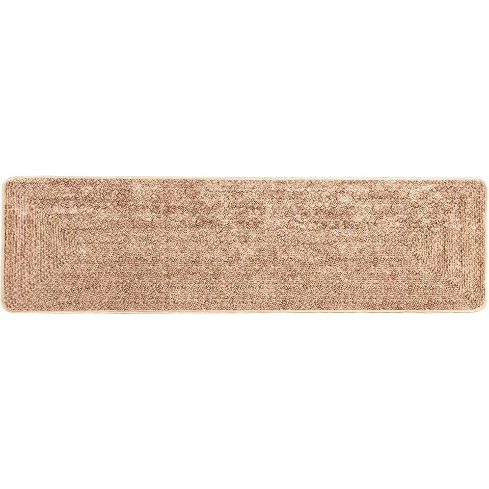 vidaXL Vloerkleedloper MARSA Bruin 100 x 400 cm Polyester en PVC