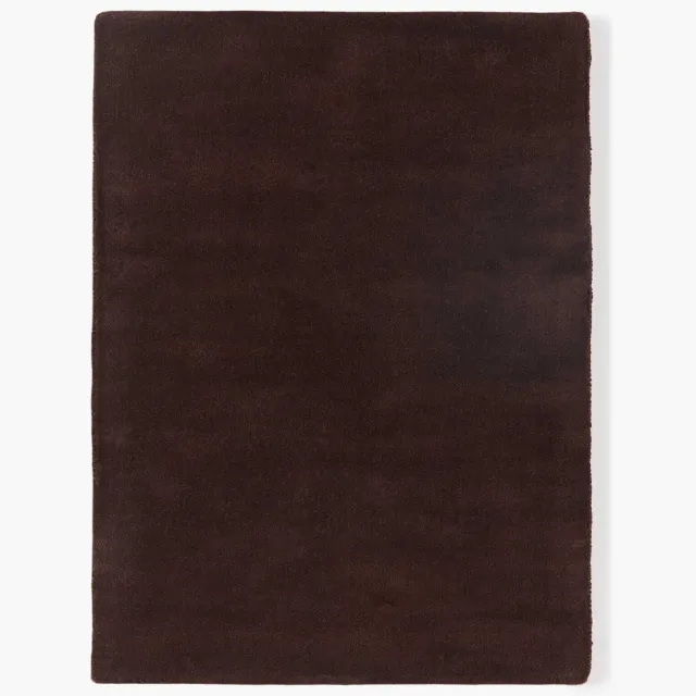 Westwing Collection Handgeweven wollen vloerkleed Zayne Bruin
