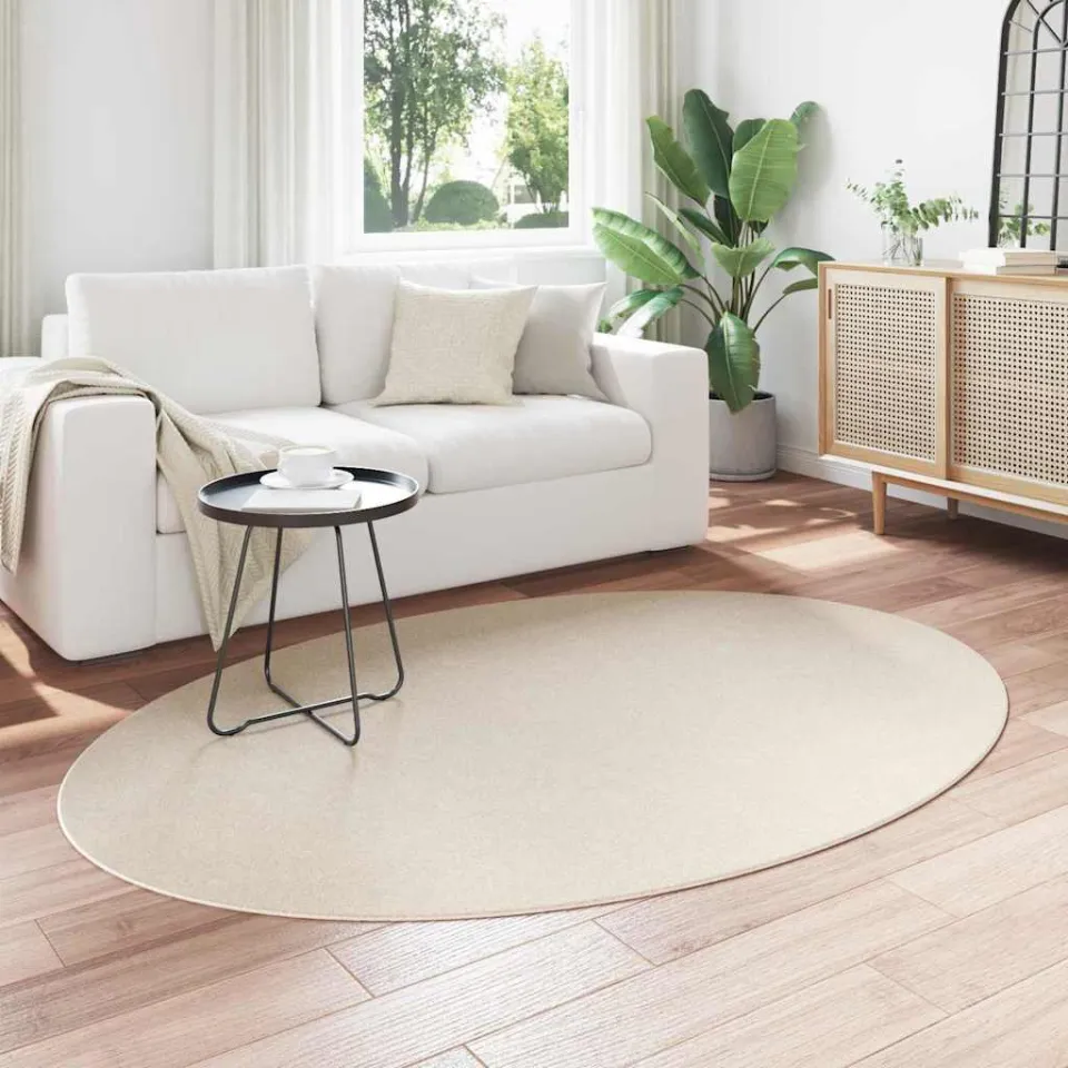 vidaXL Tapijt HUARTE Beige 140 x 200 cm 100% Polyester, foto 3