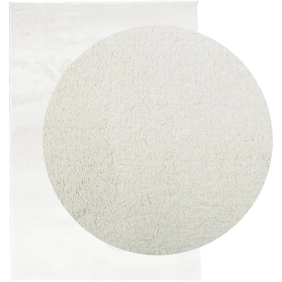 vidaXL Vloerkleed OVIEDO laagpolig 160x230 cm crèmekleurig