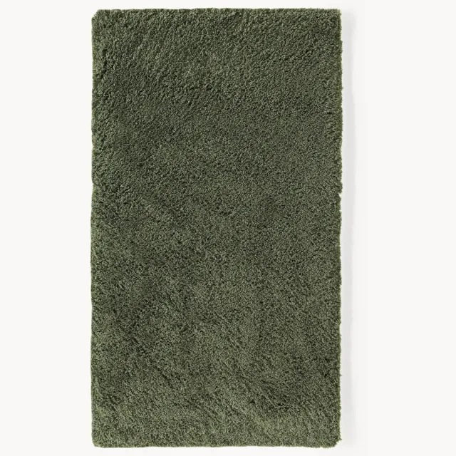 Westwing Collection Hoogpolig extra zacht vloerkleed Leighton Groen