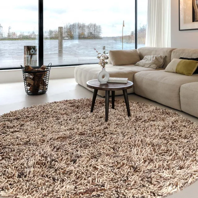 Nordic Weavers Rond wollen vloerkleed - Aurelia crème/bruin 250